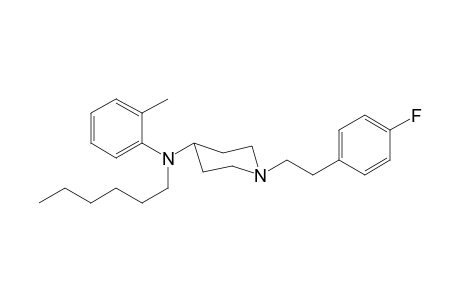 N-1-[2-(4-Fluorophenyl)ethyl]-N-hexan-N-(2-methylphenyl)piperidin-4-amine