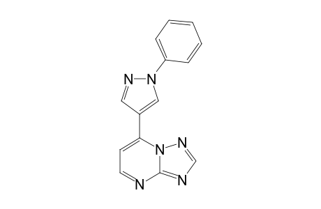 7-(1-Phenyl-1H-pyrazol-4-yl)-[1,2,4]triazolo[1,5-a]pyrimidine