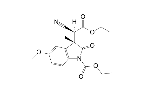 (S)-Ethyl 3-methyl-3-((S)1-cyano-2-ethoxy-2-oxoethyl)-2,3-dihydro-5-methoxy-2-oxo-1H-indole-1-carboxylate