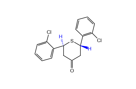 cis-2,6-bis(o-Chlorophenyl)tetrahydro-4H-thiopyran-4-one