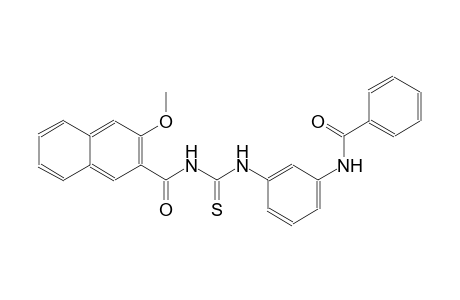 N-[3-({[(3-methoxy-2-naphthoyl)amino]carbothioyl}amino)phenyl]benzamide