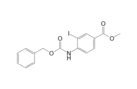 3-iodo-4-(phenylmethoxycarbonylamino)benzoic acid methyl ester