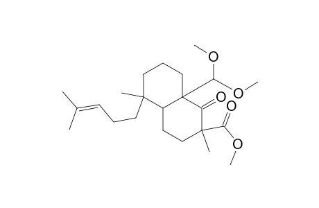 (2.xi.,4aS,5S,8aS)-(+)-Methyl Decahydro-8a-methoxymethoxymethyl-2,5-dimethyl-5-(4-methylpent-3-enyl)-1-oxo-naphthalene-2-carboxylate