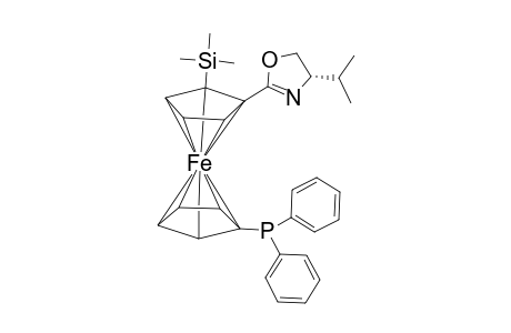 1-Diphenylphosphino-1'-[S-4-isopropyl-2,5-oxazolinyl]-2'-(Rp)-(trimethylsilyl)]-ferrocene