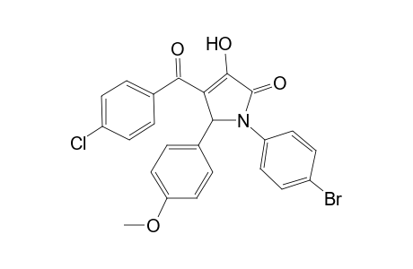 2H-Pyrrol-2-one, 1-(4-bromophenyl)-4-(4-chlorobenzoyl)-1,5-dihydro-3-hydroxy-5-(4-methoxyphenyl)-