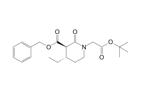 (3R,4S)-1-(2-tert-butoxy-2-keto-ethyl)-4-ethyl-2-keto-nipecotic acid benzyl ester