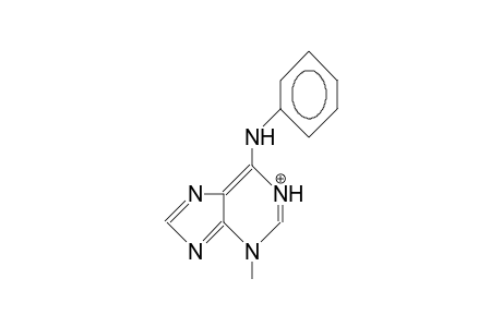 3-Methyl-N-phenyl-3H-purin-6-amine cation