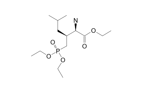 ETHYL-(2R,3R)-2-AMINO-3-ISOBUTYL-4-(DIETHOXYPHOSPHORYL)-BUTANOATE