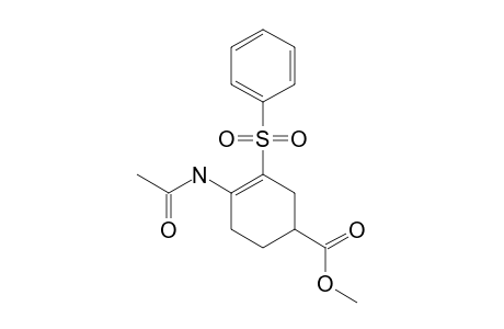 Methyl 4-acetamido-3-phenylsulfonylcyclohex-3-enecarboxylate