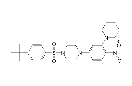 1-(4-tert-butylphenyl)sulfonyl-4-(4-nitro-3-piperidin-1-yl-phenyl)piperazine