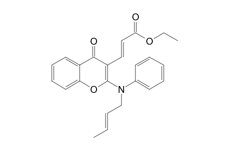 (E)-3-{2-[((E)-But-2-enyl)-phenyl-amino]-4-oxo-4H-chromen-3-yl}-acrylic acid ethyl ester