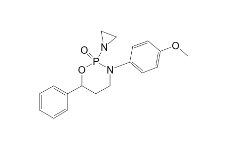 2H-1,3,2-Oxazaphosphorine, 2-(1-aziridinyl)tetrahydro-3-(4-methoxyphenyl)-6-phenyl-, 2-oxide