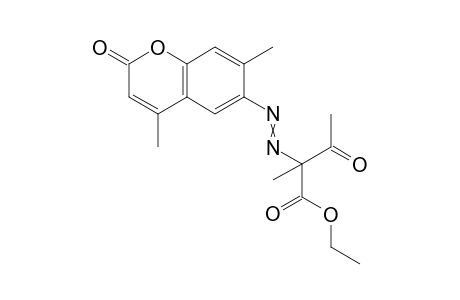 2-[(4',7'-Dimethyl-2'-oxo-2'H-1'-benzopyran-6'-yl)azo]-2-methyl-3-oxobutanoic acid ethyl ester