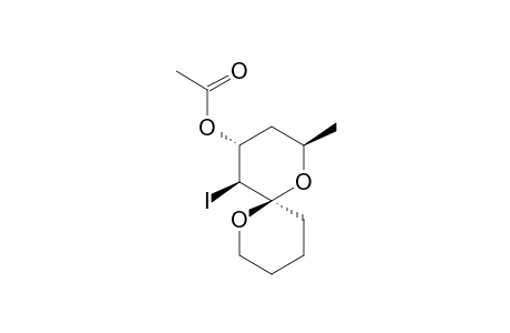 5-IODO-2-METHYL-1,7-DIOXASPIRO-[5.5]-UNDEC-4-YL-(2R,4R,5S,6R)-ACETATE