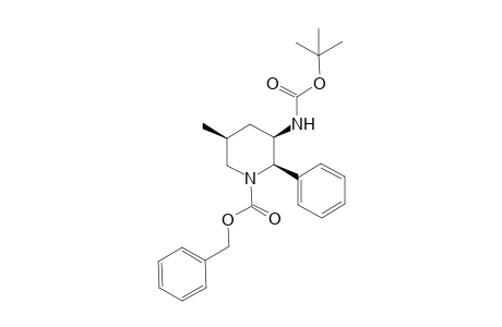 N-(tert-Butoxycarbonyl)-2-(phenyl)-5-methyl-1-[(phenylmethoxy)carbonyl]-3-piperidineamine