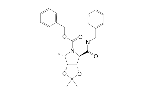 (2R,3S,4R,5S)-N-BENZYLCARBONYL)-2-BENZYLCARBAMOYL-3,4-ISOPROPYLIDENE-5-METHYLPYRROLIDINE-3,4-DIOL