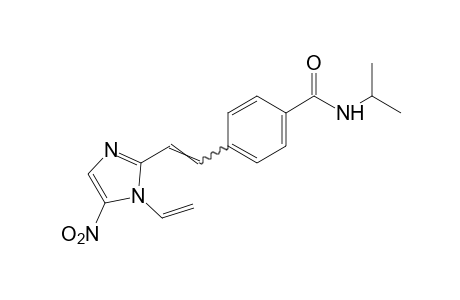 N-isopropyl-p-[2-(5-nitro-1-vinylimidazol-2-yl)vinyl]benzamide