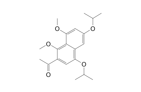 Ethanone, 1-[1,8-dimethoxy-4,6-bis(1-methylethoxy)-2-naphthalenyl]-