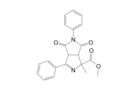 Pyrrolo[3,4-c]pyrrole-1-carboxylic acid, 1,3a,4,5,6,6a-hexahydro-1-methyl-4,6-dioxo-3,5-diphenyl-, methyl ester, (1.alpha.,3a.beta.,6a.beta.)-