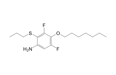 3,5-Difluoro-4-heptyloxy-2-propylthioaniline