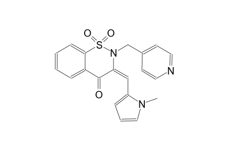 4H-1,2-benzothiazin-4-one, 2,3-dihydro-3-[(1-methyl-1H-pyrrol-2-yl)methylene]-2-(4-pyridinylmethyl)-, 1,1-dioxide, (3E)-