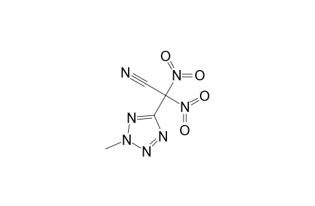 2-(2-Methyltetrazol-5-yl)-2,2-dinitroacetonitrile