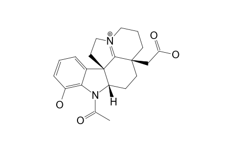 12-HYDROXY-N-ACETYL-21(N)-DEHYDROPLUMERAN-18-OIC-ACID