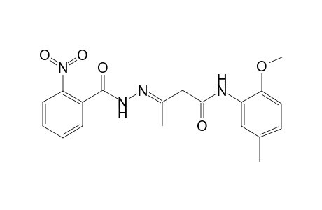 N-[(E)-[3-(2-methoxy-5-methyl-anilino)-1-methyl-3-oxo-propylidene]amino]-2-nitro-benzamide