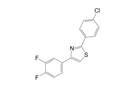 2-(p-chlorophenyl)-4-(3,4-difluorophenyl)thiazole