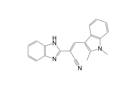(2E)-2-(1H-benzimidazol-2-yl)-3-(1,2-dimethyl-1H-indol-3-yl)-2-propenenitrile