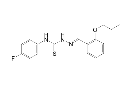 1-(4-fluorophenyl)-3-[(E)-(2-propoxybenzylidene)amino]thiourea