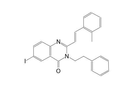 6-iodo-2-[(E)-2-(2-methylphenyl)ethenyl]-3-(2-phenylethyl)-4(3H)-quinazolinone