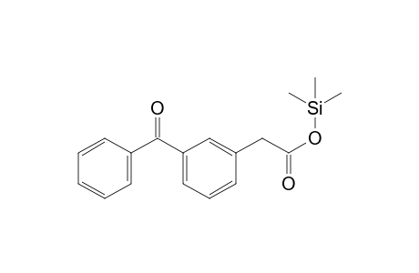 Trimethylsilyl 2-(3-benzoylphenyl)acetate