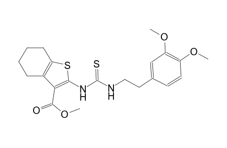 methyl 2-[({[2-(3,4-dimethoxyphenyl)ethyl]amino}carbothioyl)amino]-4,5,6,7-tetrahydro-1-benzothiophene-3-carboxylate