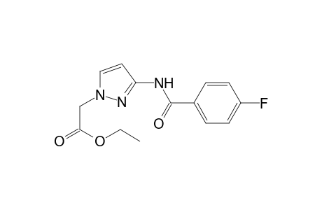 1H-Pyrazole-1-acetic acid, 3-[(4-fluorobenzoyl)amino]-, ethyl ester
