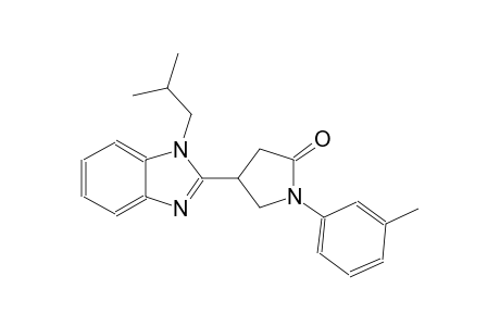4-(1-isobutyl-1H-benzimidazol-2-yl)-1-(3-methylphenyl)-2-pyrrolidinone