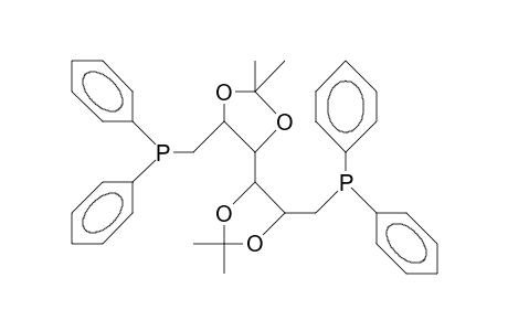 S,R-4,4'-Bis(2,2-dimethyl-5-diphenylphosphinomethyl-dioxolanyl)