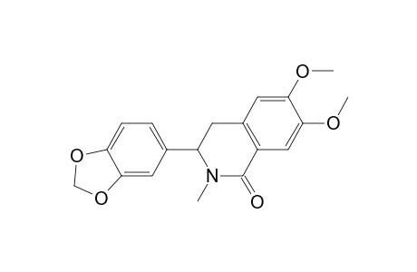 1(2H)-Isoquinolinone, 3-(1,3-benzodioxol-5-yl)-3,4-dihydro-6,7-dimethoxy-2-methyl-