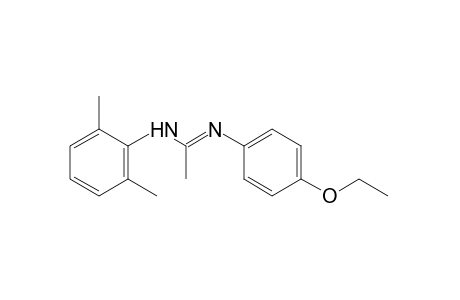 N'-(p-ethoxyphenyl)-N-2,6-xylylacetamidine