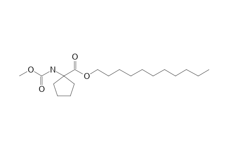 1-Aminocyclopentanecarboxylic acid, N-methoxycarbonyl-, undecyl ester