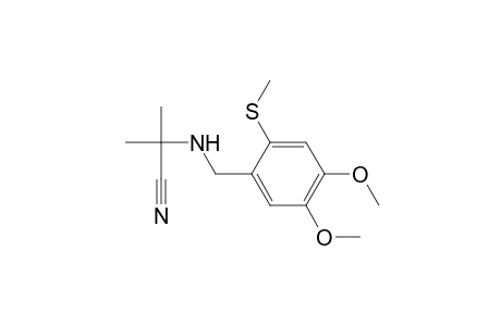 Propanenitrile, 2-[[[4,5-dimethoxy-2-(methylthio)phenyl]methyl]amino]-2-methyl-