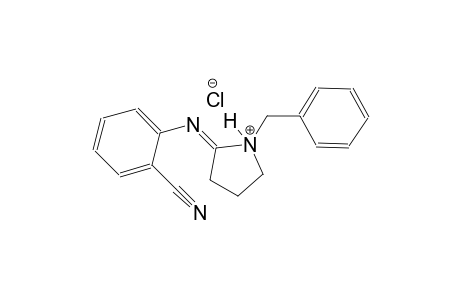 pyrrolidinium, 2-[(2-cyanophenyl)imino]-1-(phenylmethyl)-, chloride, (2E)-