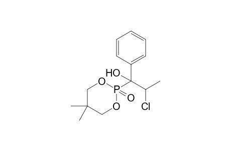 5,5-Dimethyl-2-(2'-chloro-1'-hydroxy-1'-phenylpropyl)-1,3,2-dioxaphosphorinane 2-Oxide