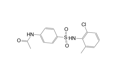 N-{4-[(2-chloro-6-methylanilino)sulfonyl]phenyl}acetamide