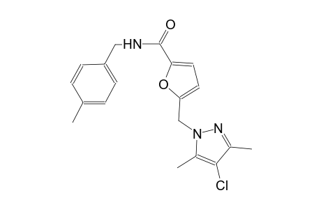 5-[(4-chloro-3,5-dimethyl-1H-pyrazol-1-yl)methyl]-N-(4-methylbenzyl)-2-furamide