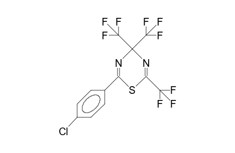 4,4,6-Tris(trifluoromethyl)-2-(4-chloro-phenyl)-4H-1,3,5-thiadiazine