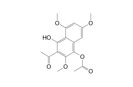 Ethanone, 1-[4-(acetyloxy)-1-hydroxy-3,6,8-trimethoxy-2-naphthalenyl]-