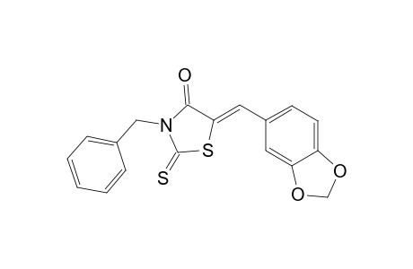 5-(1,3-Benzodioxol-5-ylmethylene)-3-benzyl-2-thioxo-1,3-thiazolidin-4-one
