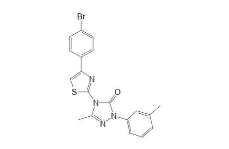 4-[4-(p-Bromophenyl)thiazol-2-yl]-5-methyl-2-(m-tolyl)-2,4-dihydro-3H-1,2,4-triazol-3-one