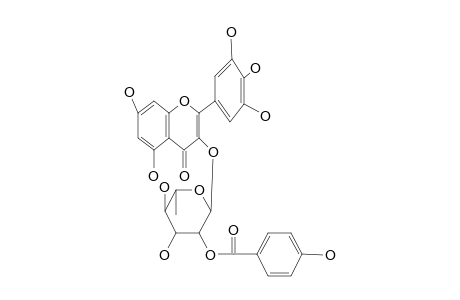MYRICETIN-3-O-(2''-O-P-HYDROXYBENZOYL)-ALPHA-RHAMNOPYRANOSIDE